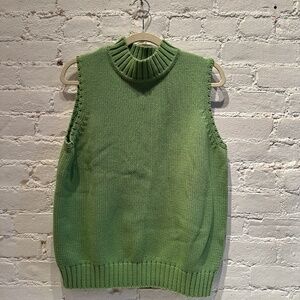 LL Bean Green Sweater Vest